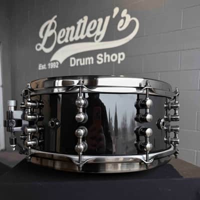 Mapex Black Panther Mahogany 6x14 Jeff Hamilton Signature 'Maximus' Snare Drum in Gloss Piano Black with Black Brushed Hardware (DH Rm 4) image 6
