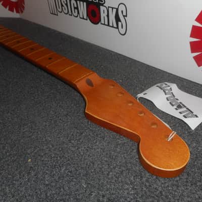 Allparts Fender Licensed Neck For Stratocaster, Maple, Aged (Relic) Satin Finish - #SMVF-C image 2