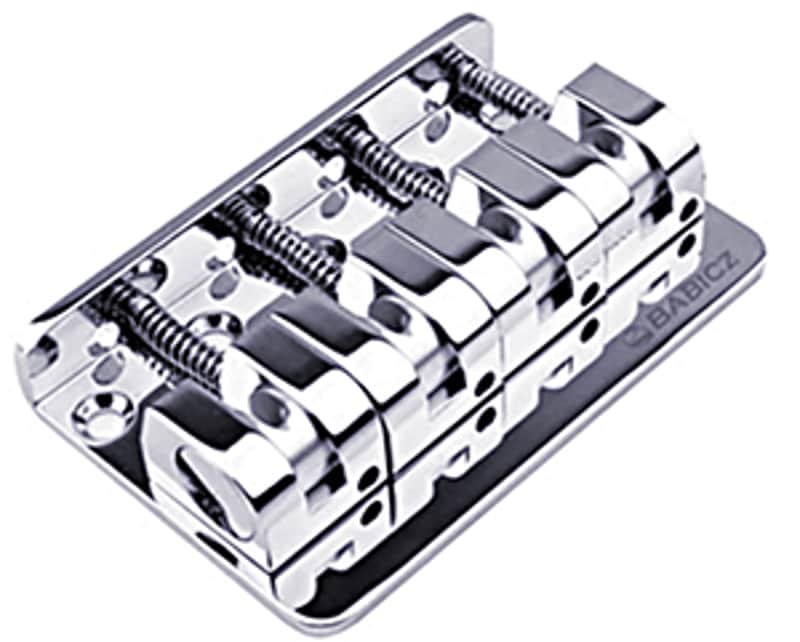 Babicz FCH Z SERIES 4 String Bass Bridge, Chrome image 1