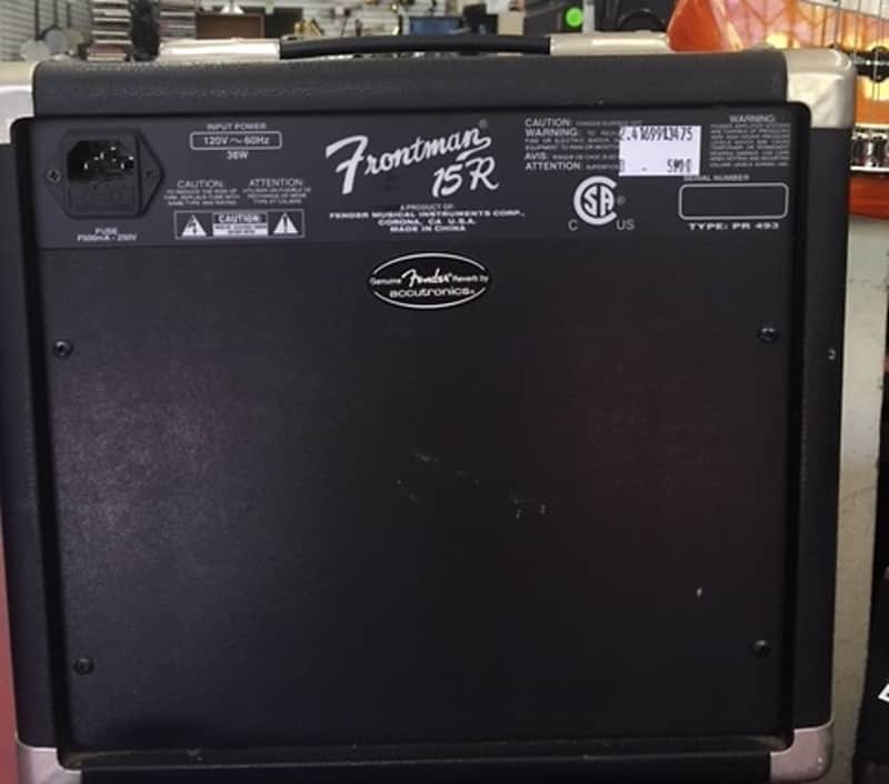 Fender Frontman 15R Series II 2-Channel 15-Watt 1x8" Guitar Practice Amp with Reverb 2002 - 2011 image 2