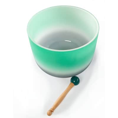 Fame Crystal Singing Bowl 11" Green F4 432 Hz - Singing bowl Bild 3