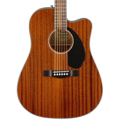 Fender CD60SCE Dreadnought Electro Acoustic Guitar - Mahogany image 1