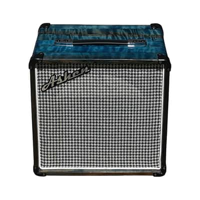 Unique Ashen 112 Blue Custom Guitar Speaker Cabinet Curly Redwood (empty) image 2