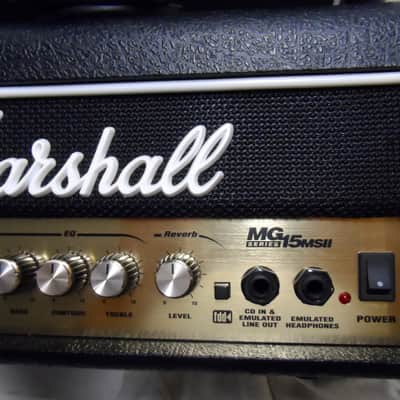 Marshall MG15MSII MG15 MSII LEAD MG 15 Watt Guitar Head Cab Amp Amplifier MINI MICRO Stack Vintage image 8