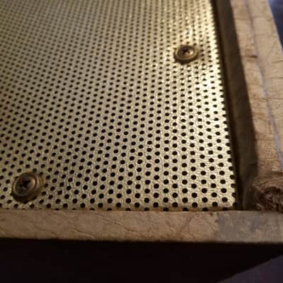 Audiomatic Empty vintage MCM speaker cabinet for 8" driver 1959 - gold image 4
