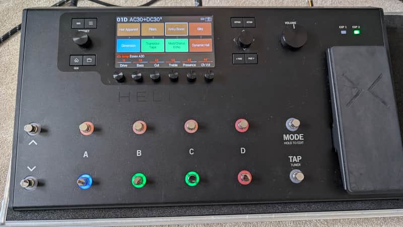 Line 6 Helix LT 2017 - Present - Black + Swan Flight Case imagen 1