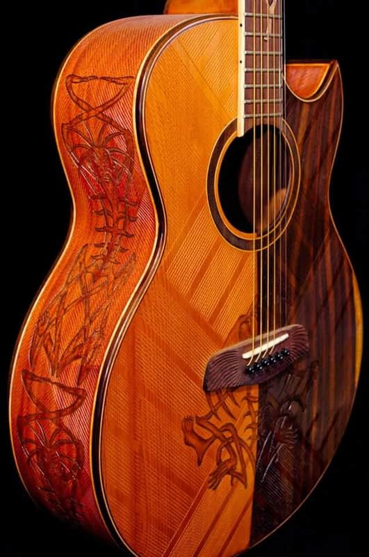 Blueberry Handmade Acoustic Guitar Grand Concert image 1