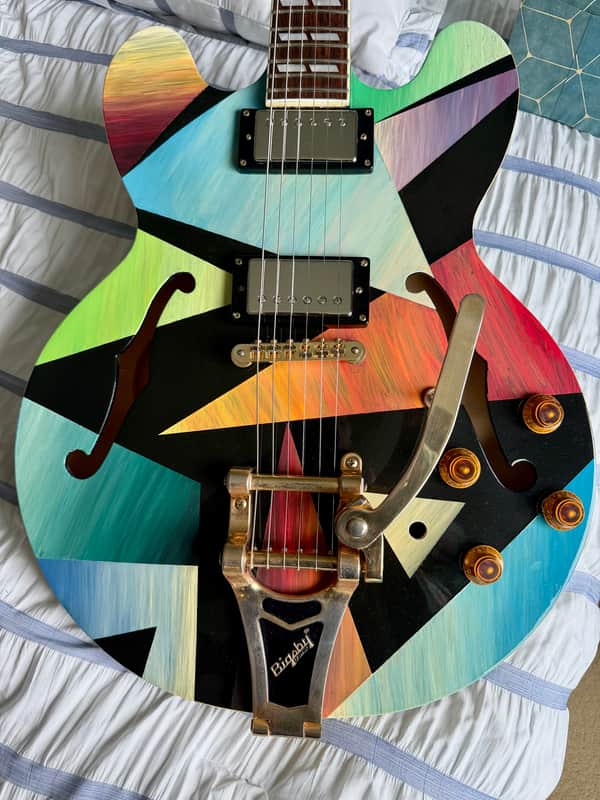 Epiphone by Gibson Es-345 - with vintage es335 wiring kit and Pearly Gates original hard case ohsc image 1