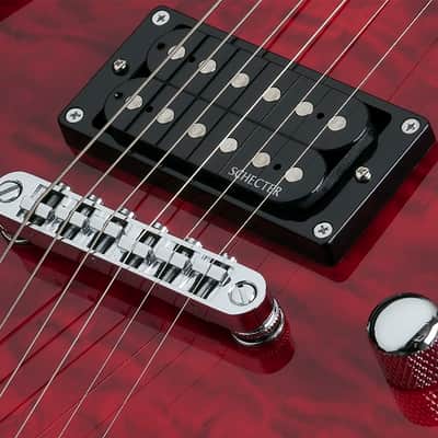Schecter C-6 Plus Electric Guitar See-Thru Cherry Burst image 17