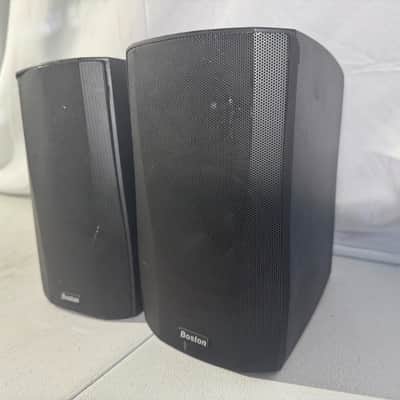 Boston Micro 130x Bookshelf Speakers HiFi Stereo Vintage Home Audio Black image 3