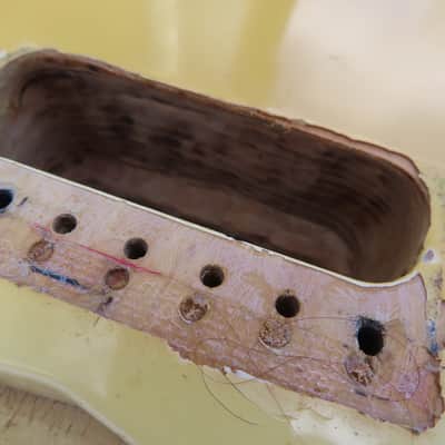 FENDER STRATOCASTER 1978 OLYMPIC WHITE 3 BOLT BODY WORK PROJECT image 14