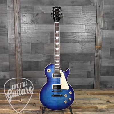Gibson Les Paul Standard 60s Figured Top - Blueberry Burst with Hard Shell Case image 2