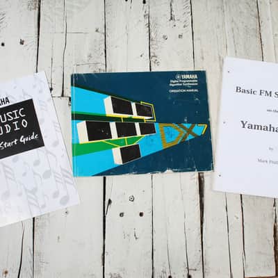 Yamaha Vintage 1980s DX7 Digital Synthesizer 61 Key Keyboard with Case & Manuals image 22
