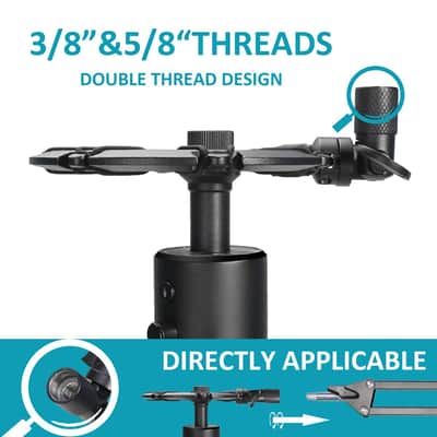Shock Mount With Pop Filter For Razer Seiren X Microphone, Seiren X Shock Mount Reduces Vibration Noise Matching Mic Stand Boom Arm By image 6