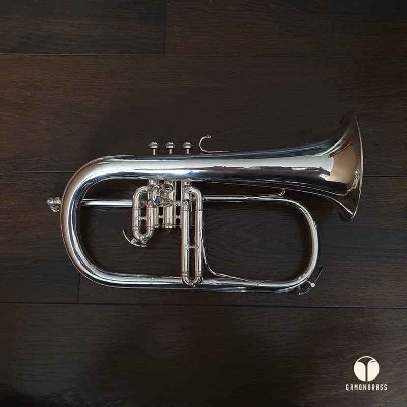 One Piece Bell Couesnon Monopole Conservatoire flugelhorn, case | Gamonbrass Bild 1