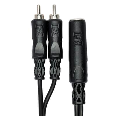 HOSA YPR-131 Y Cable, 1/4 In TSF To Dual RCA image 3