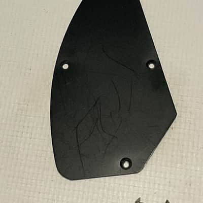 2000's Indonesian Ibanez RG Series Guitar Black Factory Control Electronics Cavity Backplate image 2