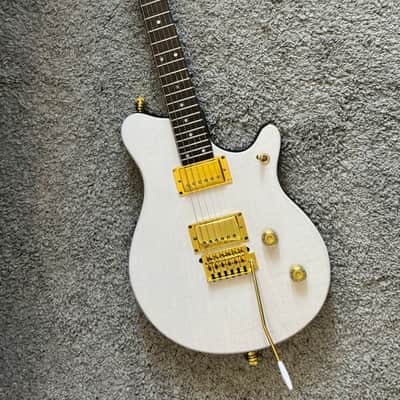Oldmusic Golden C’mores Electric Guitar Electric Guitar Boutique Unique exclusive Metal machine Custom shop Wenge neck image 4