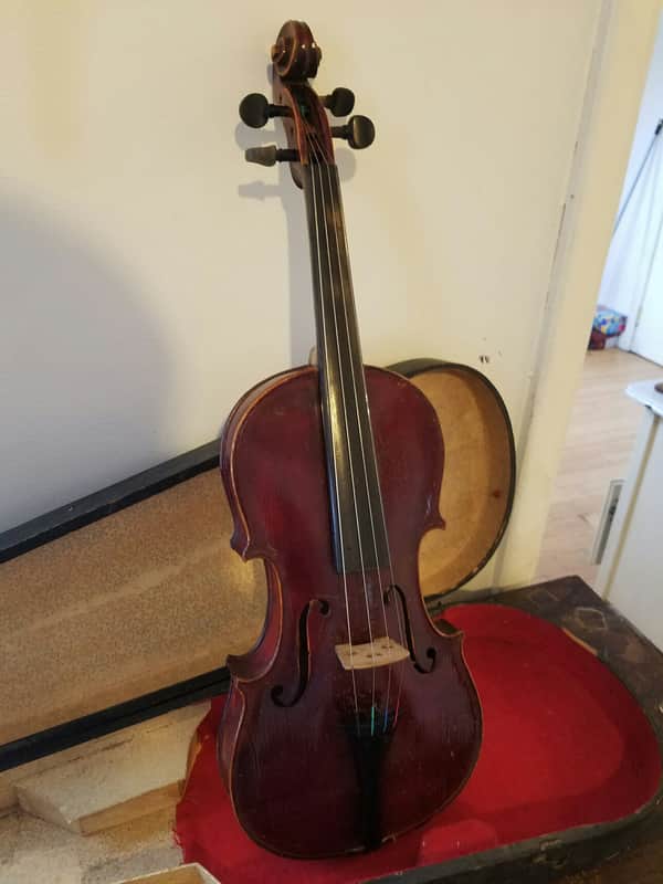 Francois Salzard Antique Violin/Old Time Fiddle W/GSB Wood Case image 1