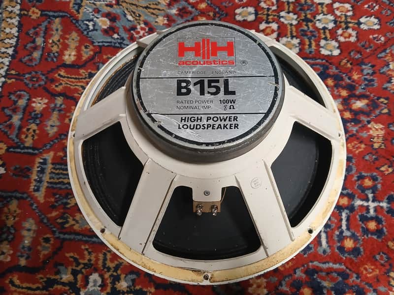 HH B15L 15" 8 ohm Speaker Made in England image 1