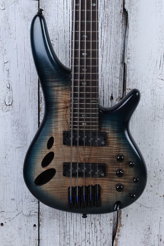 Ibanez SRD905 5 String Electric Bass Guitar Cosmic Blue Starburst Low Gloss image 1