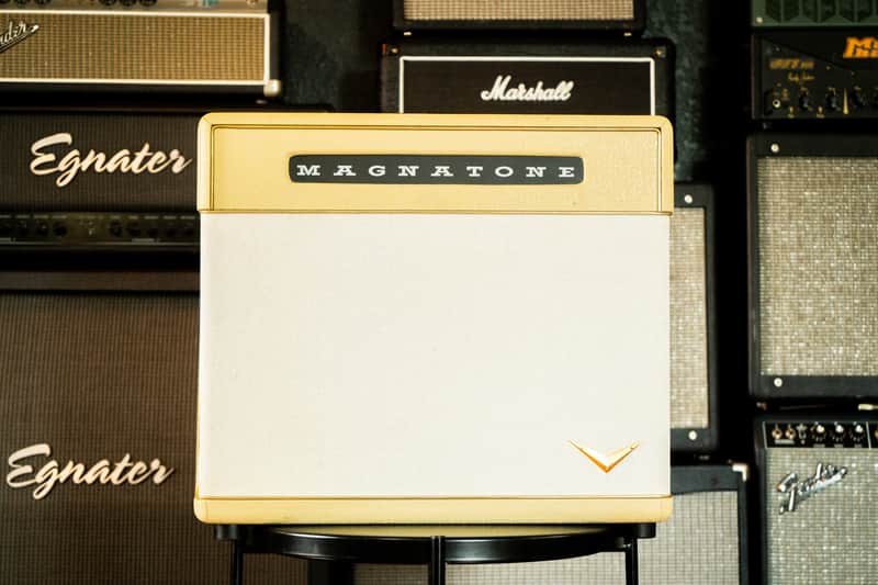 Magnatone Super Fifteen – Cream – 1x12 Tube Combo – USA Made – EL84 – Very Good Condition image 1