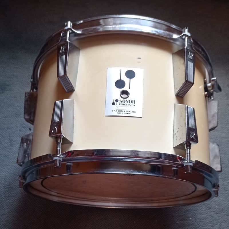 Vintage 1983 Sonor Phonic 12"x8" Tom - 9-Ply Beechwood - Made in W. Germany ( White Gloss) image 1