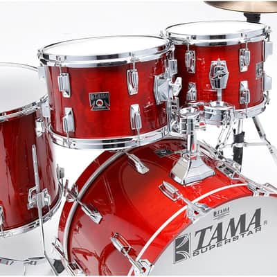 Tama 50th Limited Superstar Reissue 4-piece Shell Pack - Cherry Wine image 2