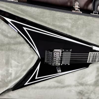 ESP LTD Alexi Sawtooth SE Alexi Laiho Signature 2026 Black with White Pinstripe image 2