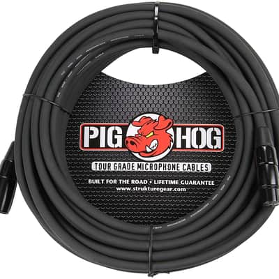 Pig Hog PHM50 High Performance 8mm XLR Microphone Cable, Black , 50 Feet image 1