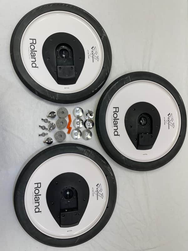 Roland THREE PACK CY14 + CY15 Crash Ride V-Cymbal V Drum Trigger