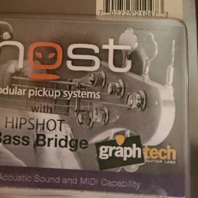 Graph Tech Ghost PN-8370-G4 Loaded Hipshot A-Style Bridge for Bass-Gold image 2