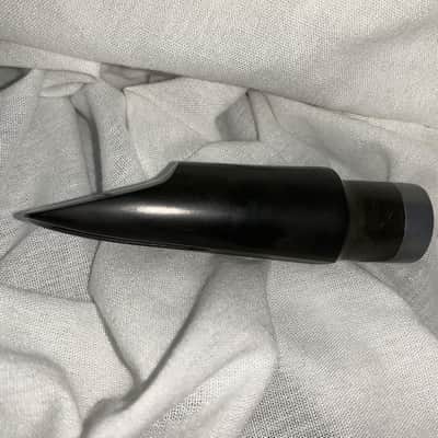 Ponzol Eb Alto saxophone mouthpiece Super 1990’s +/- Black Hard rubber image 3