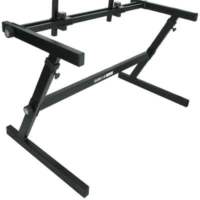 Quik Lok Z-726L 2-Tier Z-Style Keyboard Stand w/Adjustable Heights 44 in. Width image 1
