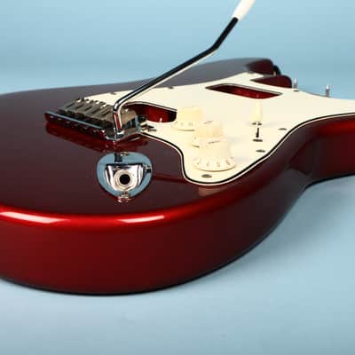 2003 Squier Stratocaster Loaded HH Humbucker Configuration Guitar Red Body image 9