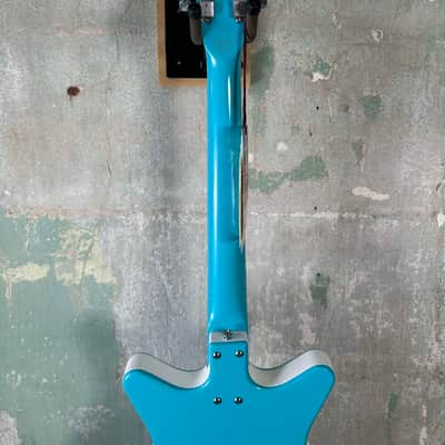 Danelectro 59M NOS Double Cutaway 2010s - Baby Come Back Blue image 8