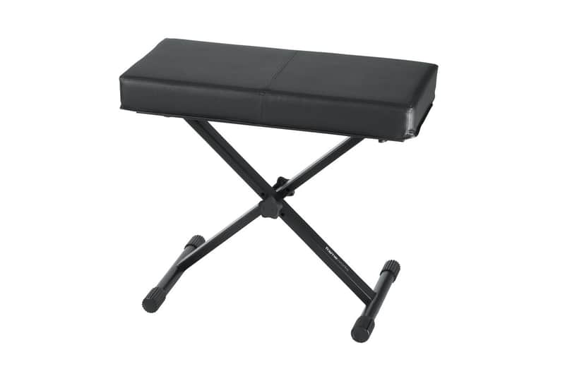 GATOR Frameworks Standard Keyboard Bench w/ DLX Seat - Black image 1