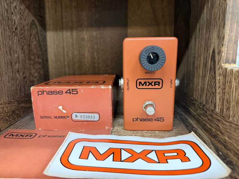 MXR MX-105 Block Phase 45 Nice With Box, Manual & More 1980 - Orange image 1