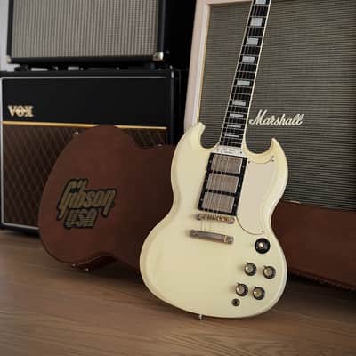 Gibson SG Custom in Olympic White Natural Aged = Real Vintage Flair, 3 Pickups! 1992 - Olympic White image 24