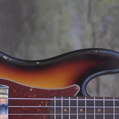 Fender Custom Shop '64 Precision Bass, Relic - Bleached 3-color Sunburst image 4
