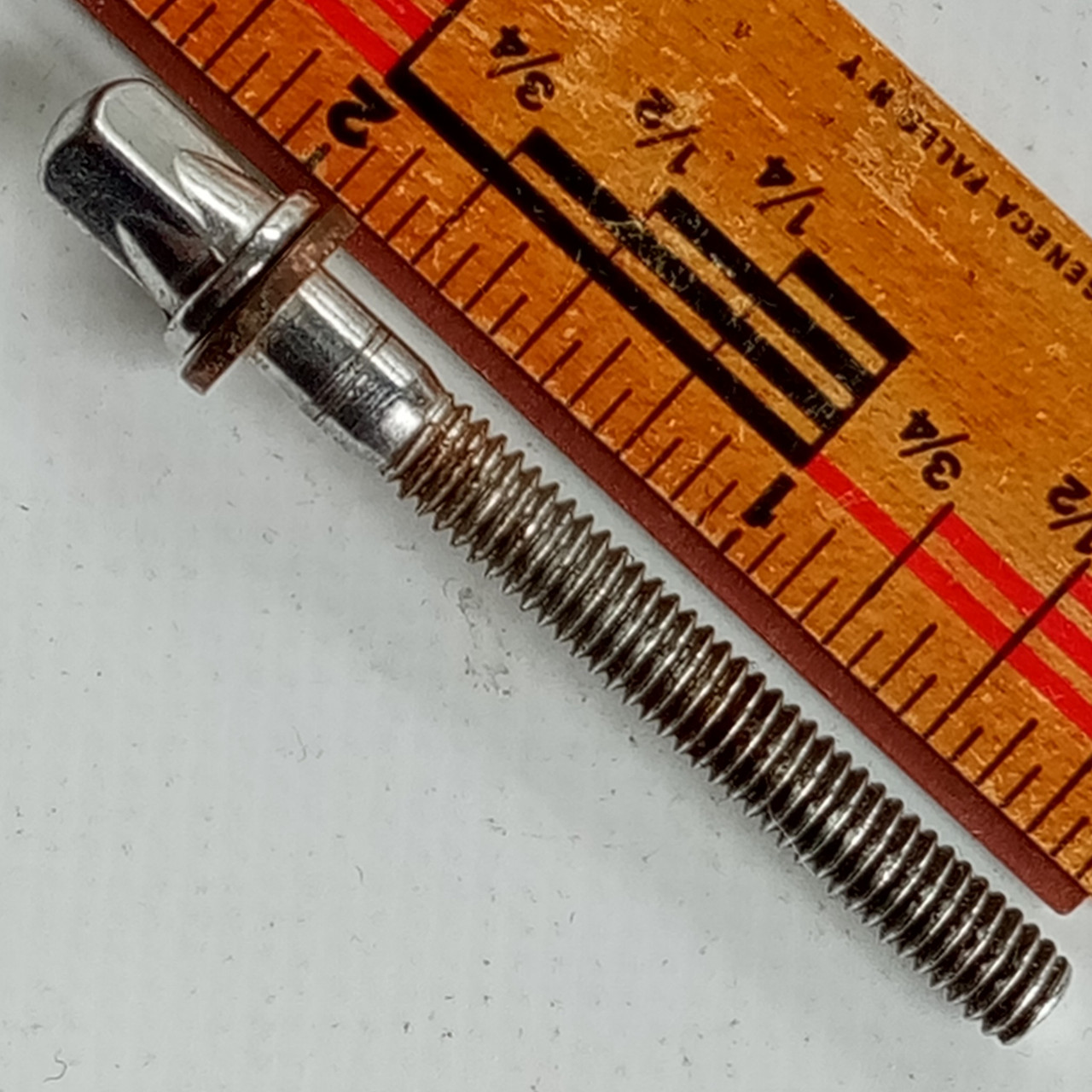Rogers 1+1 15/16"Snare/Tom Drum T-Rod Chrome Plating Vintage Powertone Lug-Screw — main photograph