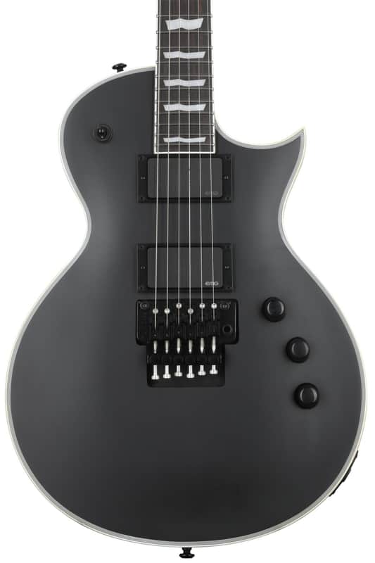 ESP LTD EC-1000FR Electric Guitar - Black Satin image 1
