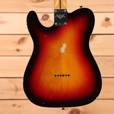 Fender Custom Shop 1959 Custom Telecaster Relic - Wide Fade Chocolate 3 Tone Sunburst-CZ574969 image 7