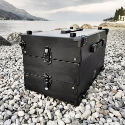 (2x6U) 12U Eurorack Case Powered, 84 or 104 hp, modular synthesizer, patched resealable image 3