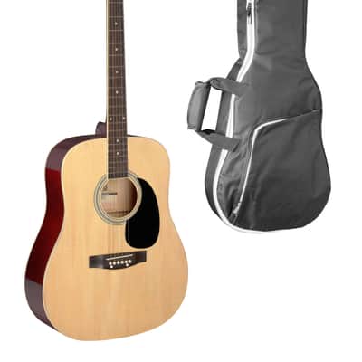 Stagg 1/2 Size Kids Real Natural Acoustic Guitar w/ Padded Gig Bag image 1