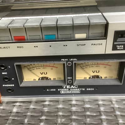 TEAC A-450 Stereo Cassette Deck 70’s vintage image 5