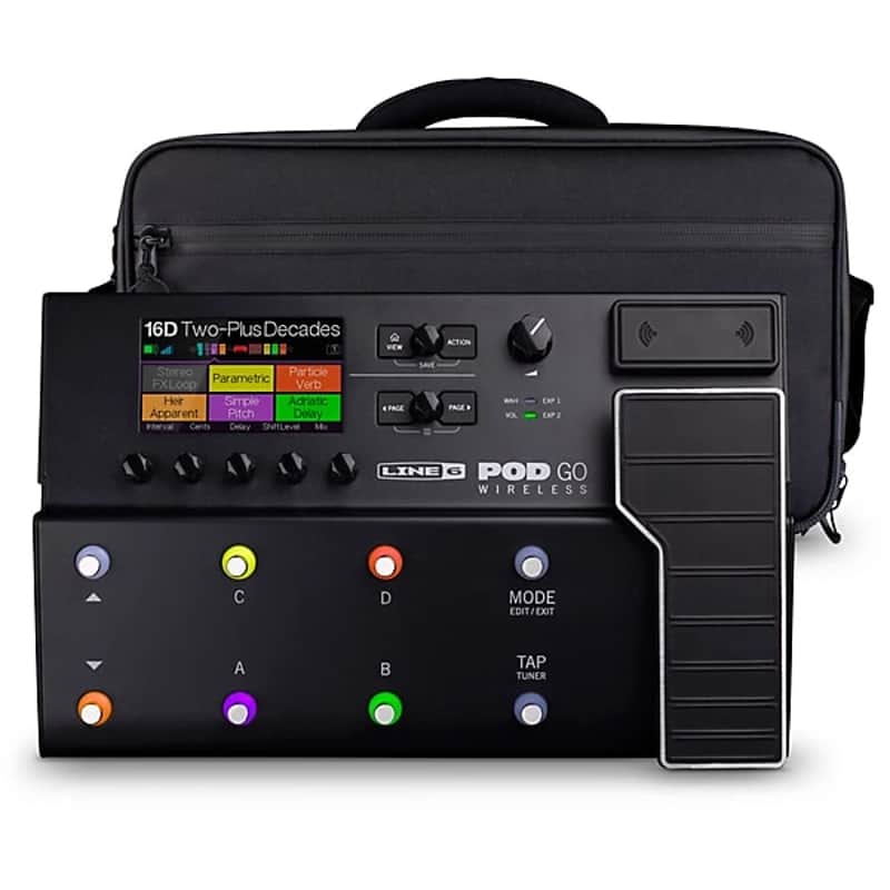 Line 6 POD Go Wireless Guitar Multi-Effects Processor With Shoulder Bag - BLACK image 1