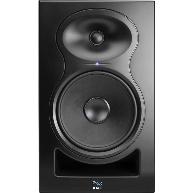 KALI AUDIO LP-8V2 8” Powered Studio Monitor - 100W Speaker System with Boundary Compensation EQ Settings - For Mixing, Recording, Audio Production - XLR, TRS, RCA Input Ports - Single, Black image 1