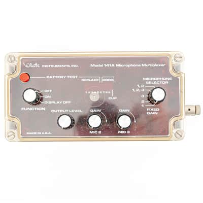 White Model 141A 3-Microphone Multiplexer - Simple Mixer for Speeches/Events image 1