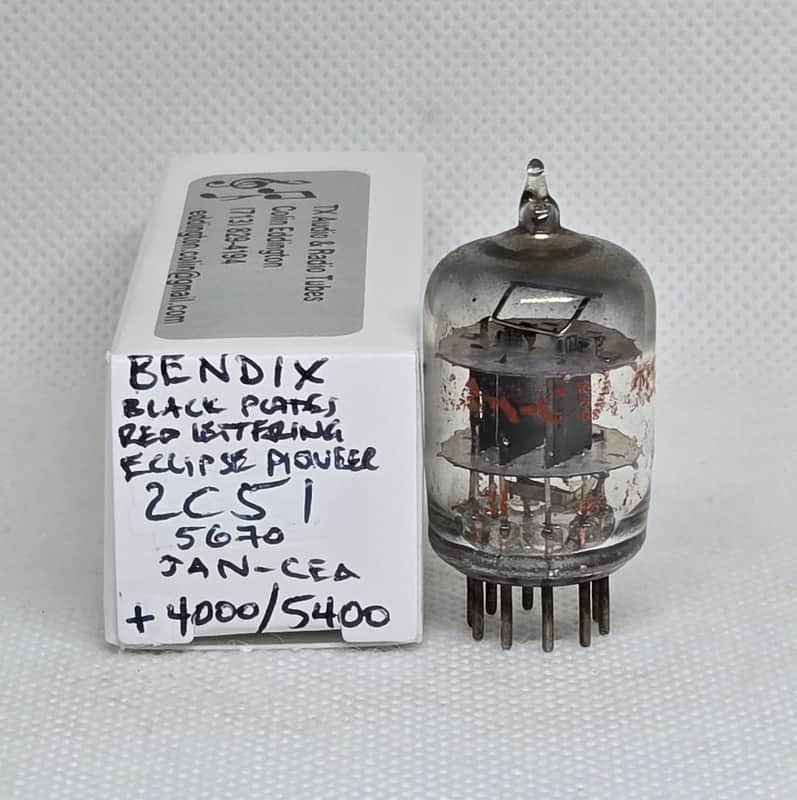 Bendix JAN Eclipse Pioneer 2C51 Black Plate Balanced (9.1%) Single NOS 5670 396A image 1
